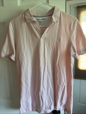 Banana Republic Men’s Pale Pink Polo Shirt